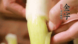 茭白剝?nèi)ネ鈿?，先切片再切絲。