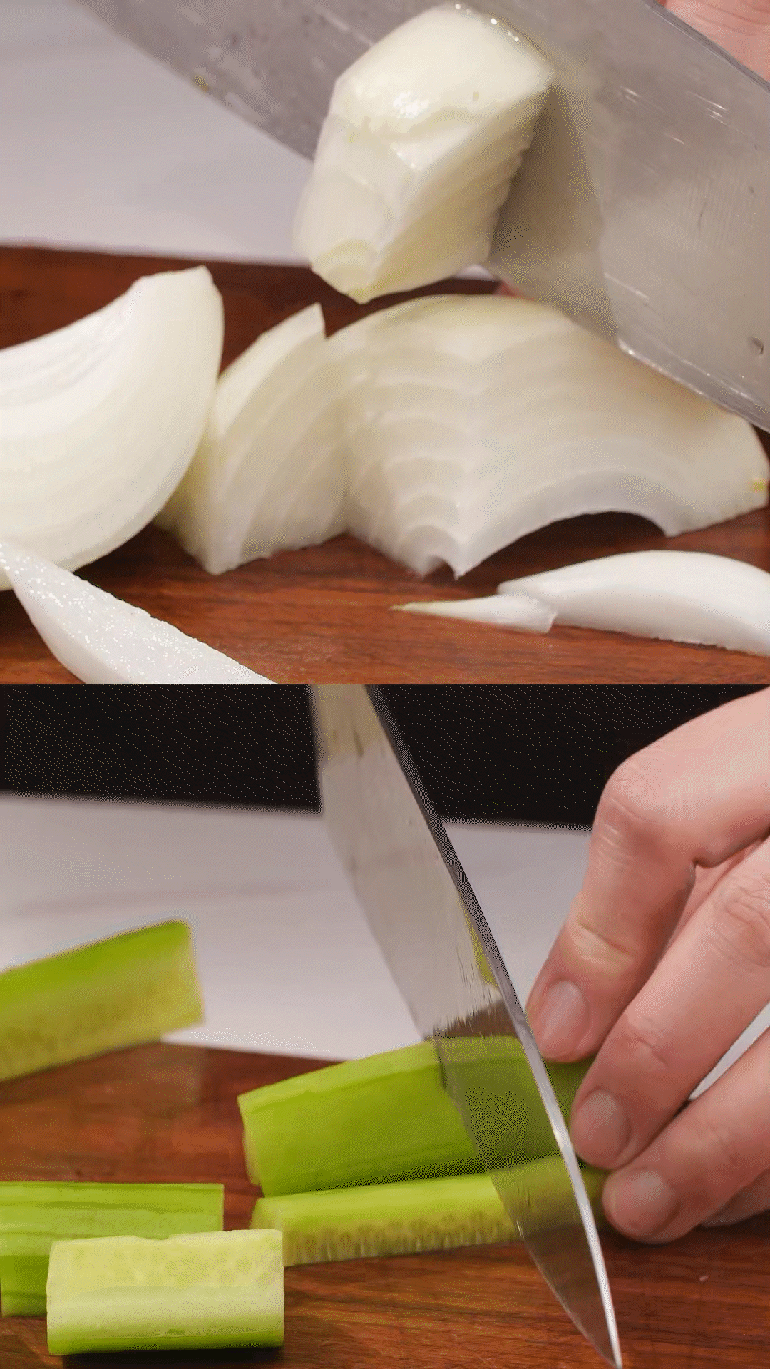 番茄、黃瓜、洋蔥切丁，用適量鹽殺水